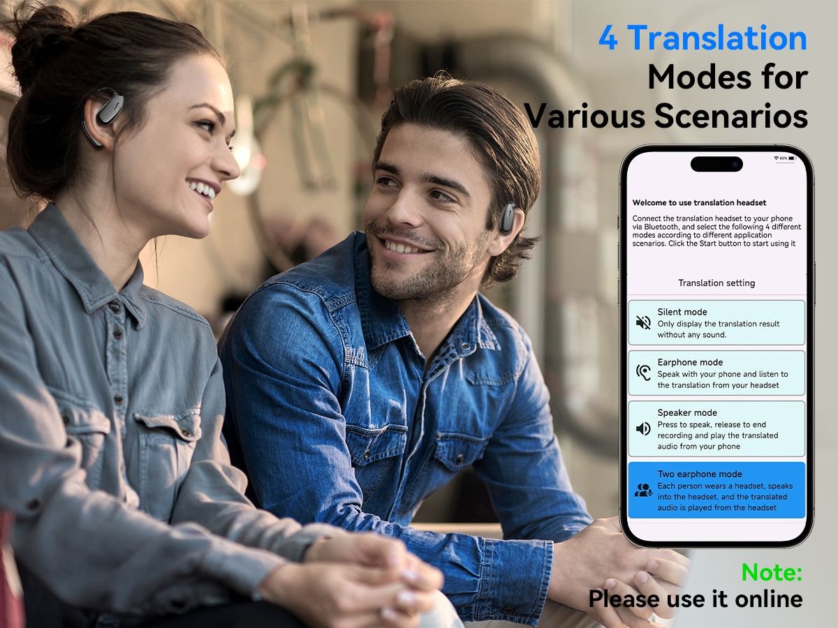 XO G36 Ακουστικά με AI Μετάφραση OWS Μαύρο - Image 5