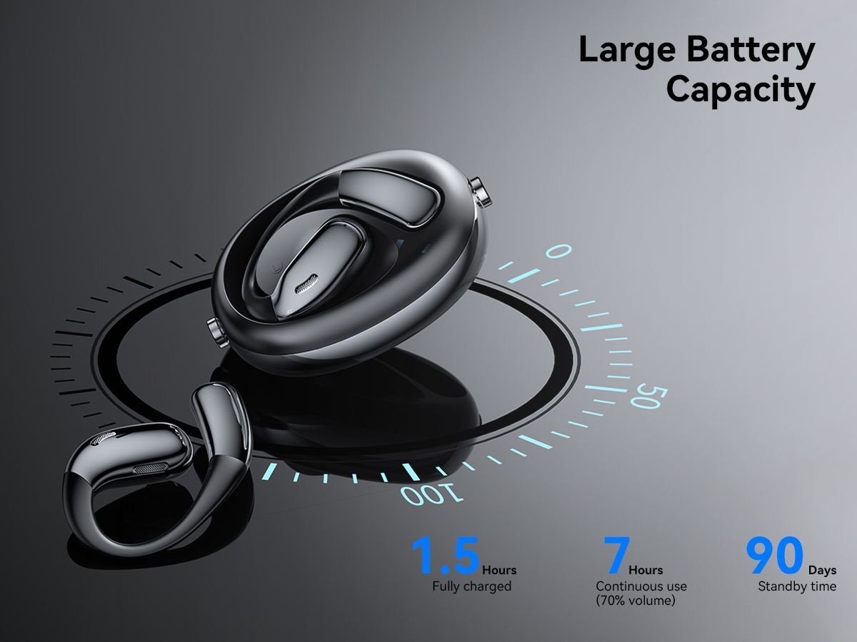 XO G36 Ακουστικά με AI Μετάφραση OWS Μαύρο - Image 9