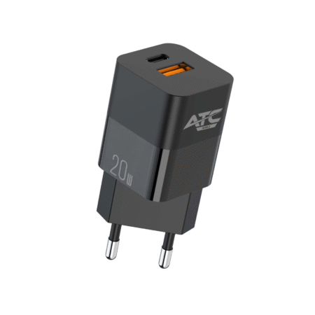 ATC-CHF5b Mini PD Fast Charger 20W Μαύρο