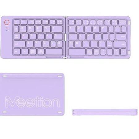 Meetion MT-BTK001 Αναδιπλούμενο Πληκτρολόγιο Μωβ