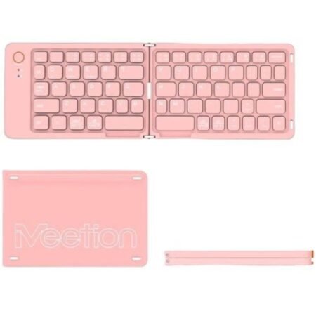 Meetion MT-BTK001 Αναδιπλούμενο Πληκτρολόγιο Ροζ