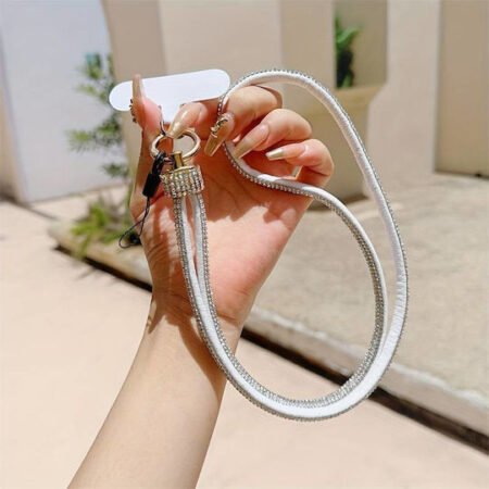 Strap mobile Λουράκι Λαιμού για Κινητά λευκο