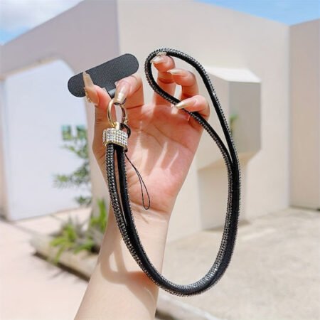 Strap mobile Λουράκι Λαιμού για Κινητά μαυρο