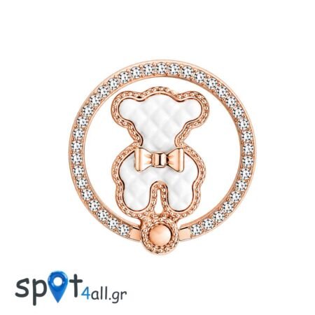 Mobile Ring Bear Strass White