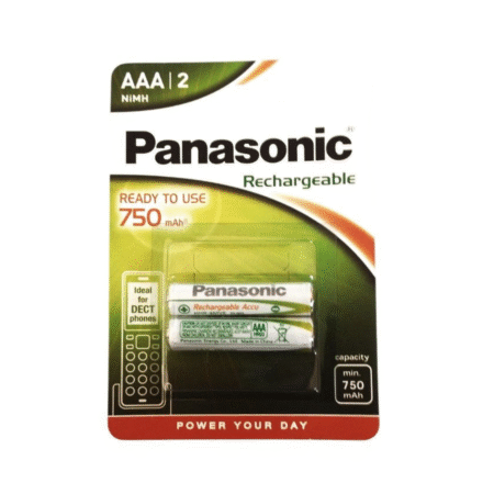 Panasonic Επαναφορτιζόμενη ΗR03 750mAh AAA (2τμχ)