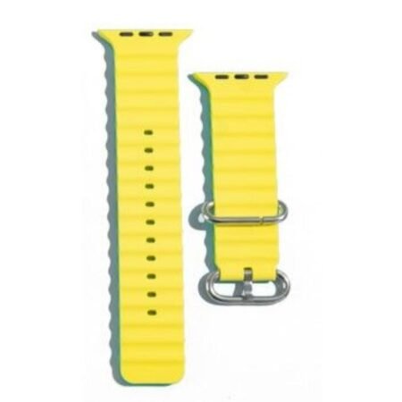 XO BT02A Λουράκι Ρολογιού Σιλικόνης Universal Κίτρινο 38/40/41mm