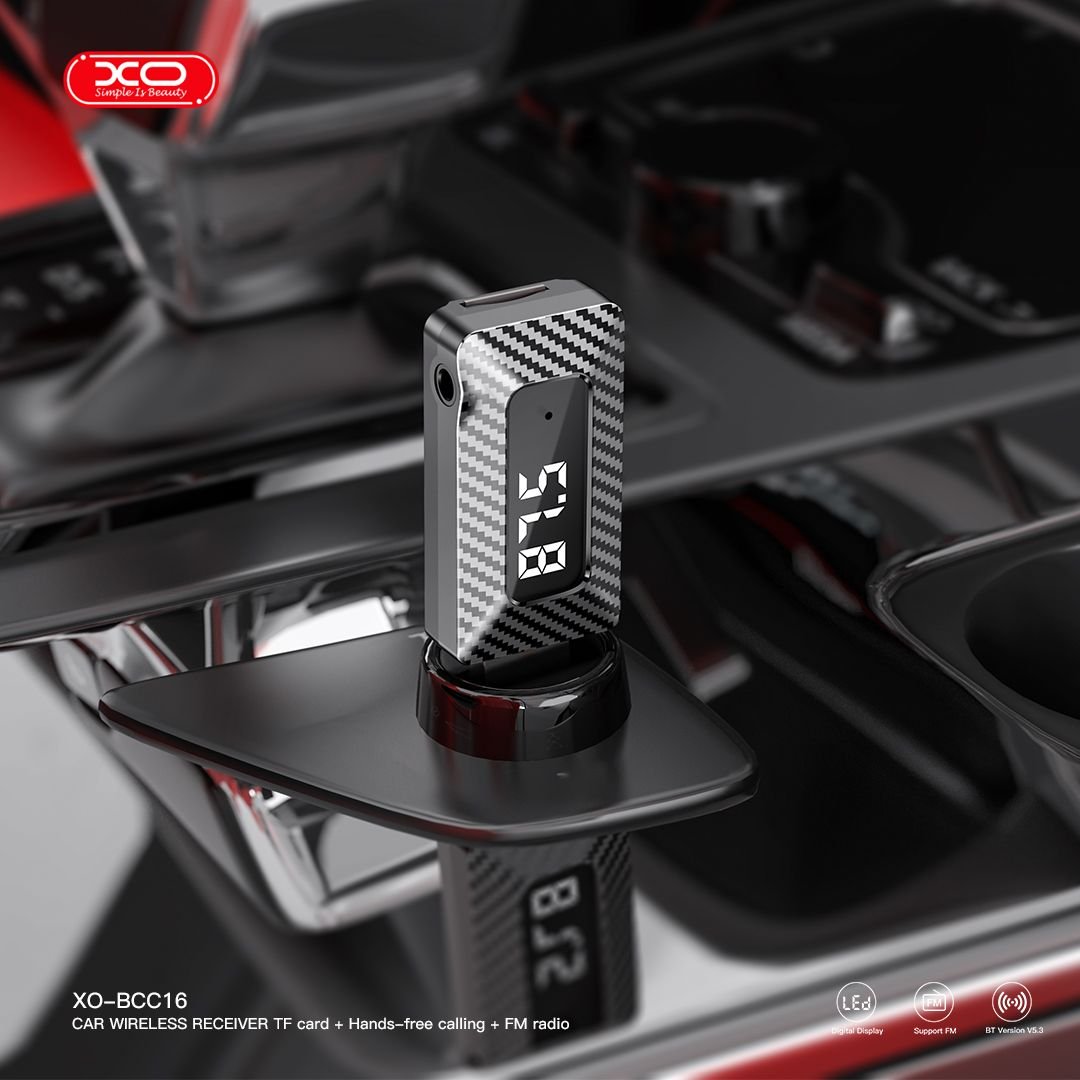 XO BCC16 Bluetooth Support FM Transmitter + TF Card - Image 3
