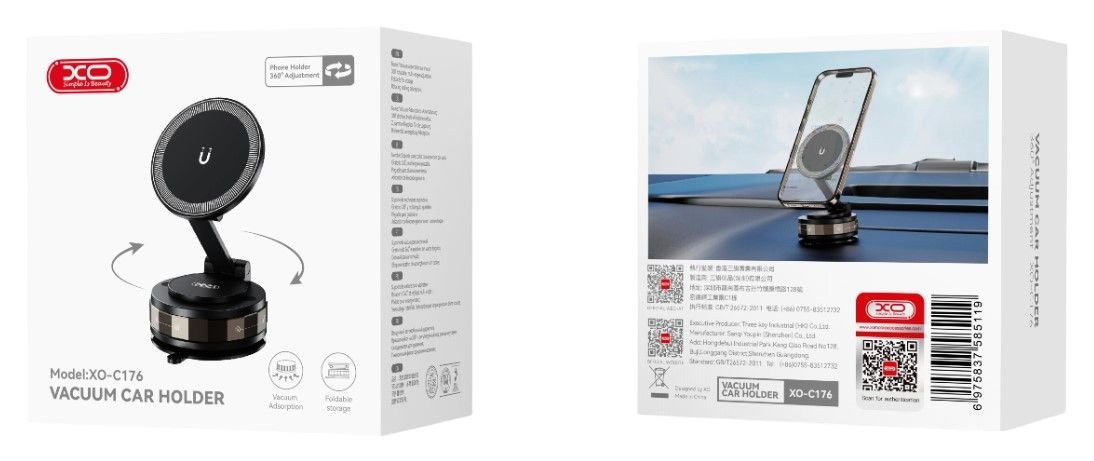 XO C176 Βάση Κινητού με Βεντούζα - Image 3