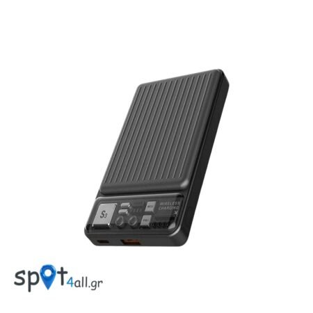 Ασύρματος Φορτιστής Ανάγκης Devia S28 Magnetic 22.5W 10000mAh Extreme Speed Σκούρο Γκρι