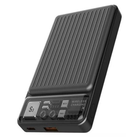 Ασύρματος Φορτιστής Ανάγκης Devia S28 Magnetic 22.5W 10000mAh Extreme Speed Σκούρο Γκρι