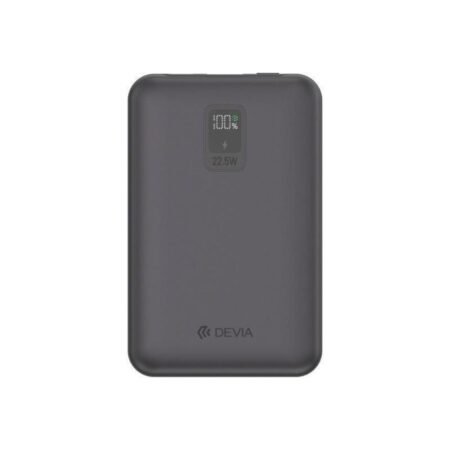 Φορτιστής Ανάγκης Devia EP202 MINI 22.5W 10000mAh με 2 Ενσωματωμένα Καλώδια Extreme Speed Γκρι