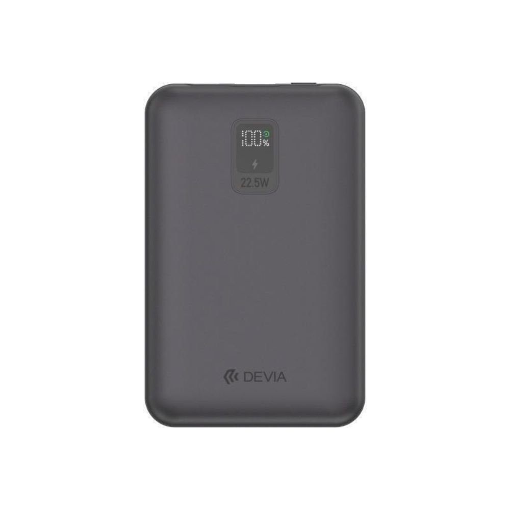Φορτιστής Ανάγκης Devia EP202 MINI 22.5W 10000mAh με 2 Ενσωματωμένα Καλώδια Extreme Speed Γκρι