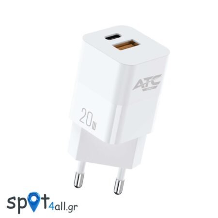 ATC-CHF5a Mini PD Fast Charger 20W Λευκό