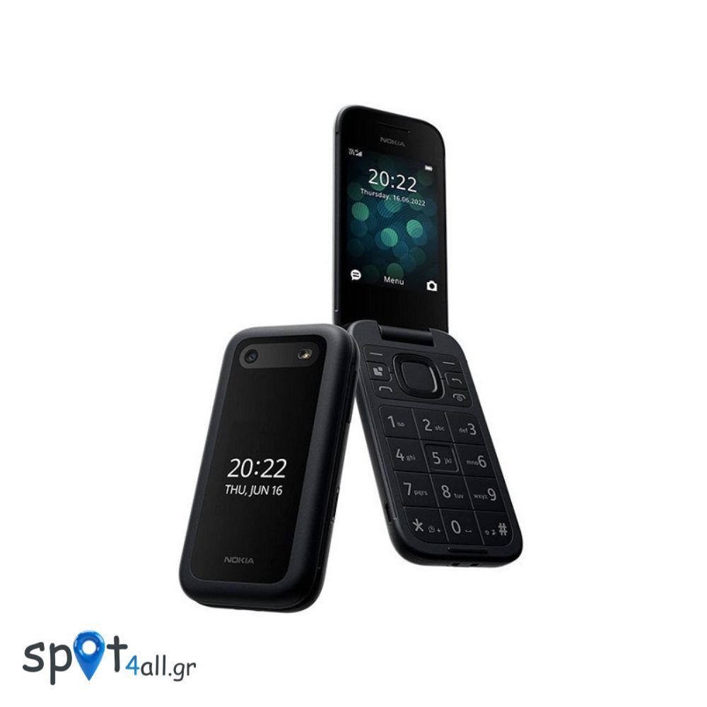 Nokia 2660 Flip Dual SIM 48MB/128MB με Ελληνικό Μενού - Μαύρο