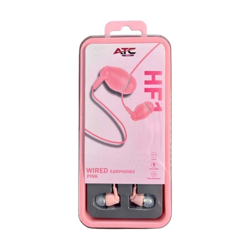ATC-HF1 Ενσύρματα Ακουστικά Handsfree 3,5mm Ροζ - Image 2