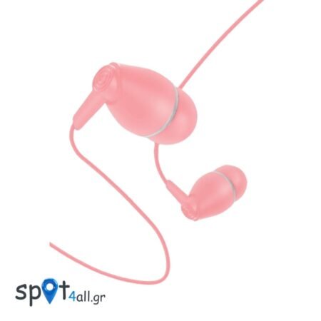 ATC-HF1 Ενσύρματα Ακουστικά Handsfree 3,5mm Ροζ