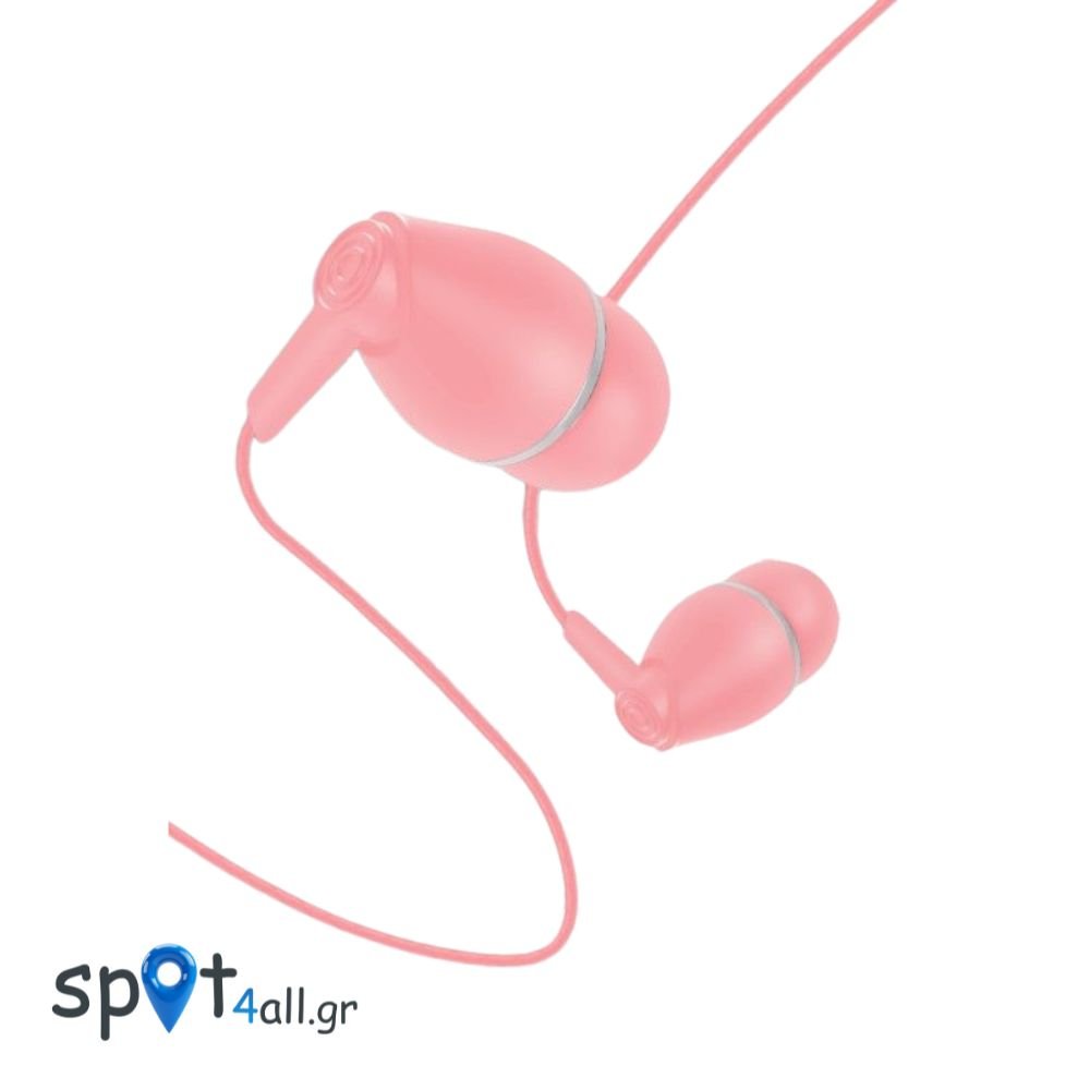ATC-HF1 Ενσύρματα Ακουστικά Handsfree 3,5mm Ροζ