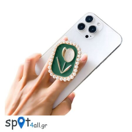Mobile Pop Socket με Πέρλες Green
