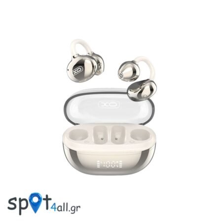 G43 Ακουστικά Bluetooth με Διαφανή Επιμεταλλωμένο Σχεδιασμό OWS Χρυσά