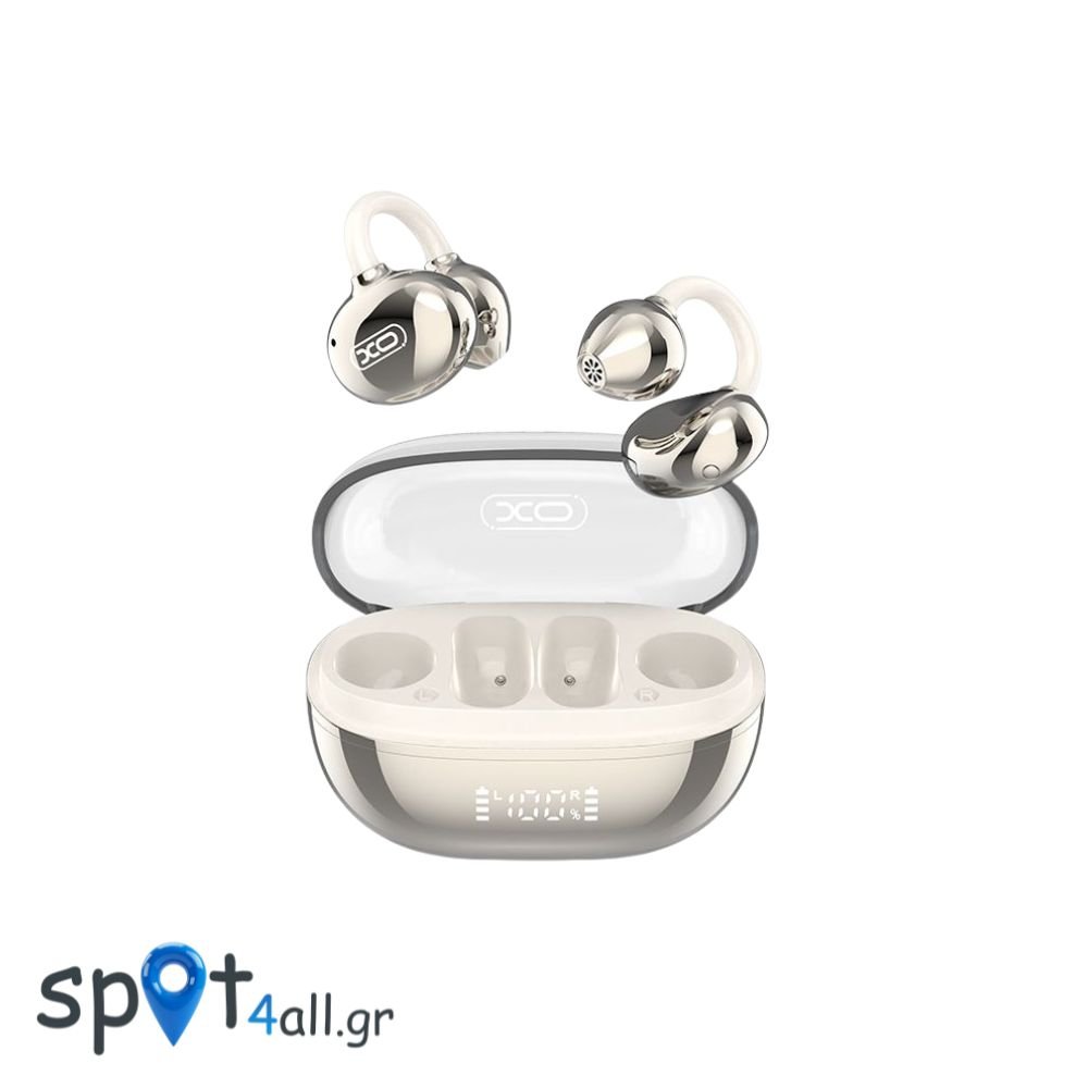 G43 Ακουστικά Bluetooth με Διαφανή Επιμεταλλωμένο Σχεδιασμό OWS Χρυσά