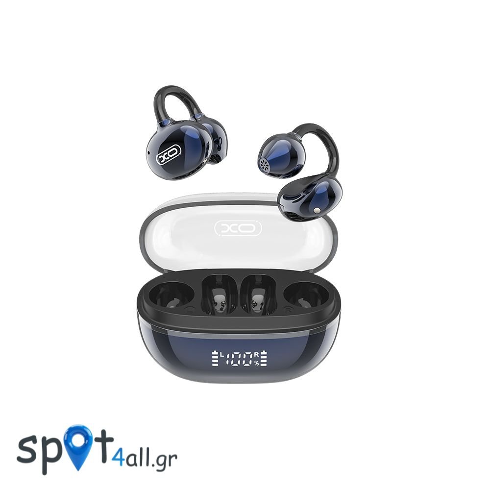 G43 Ακουστικά Bluetooth με Διαφανή Eπιμεταλλωμένο Σχεδιασμό OWS Μπλε