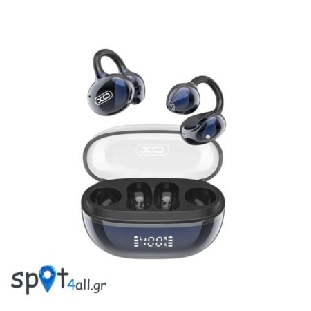 G43 Ακουστικά Bluetooth με Διαφανή Eπιμεταλλωμένο Σχεδιασμό OWS Μπλε