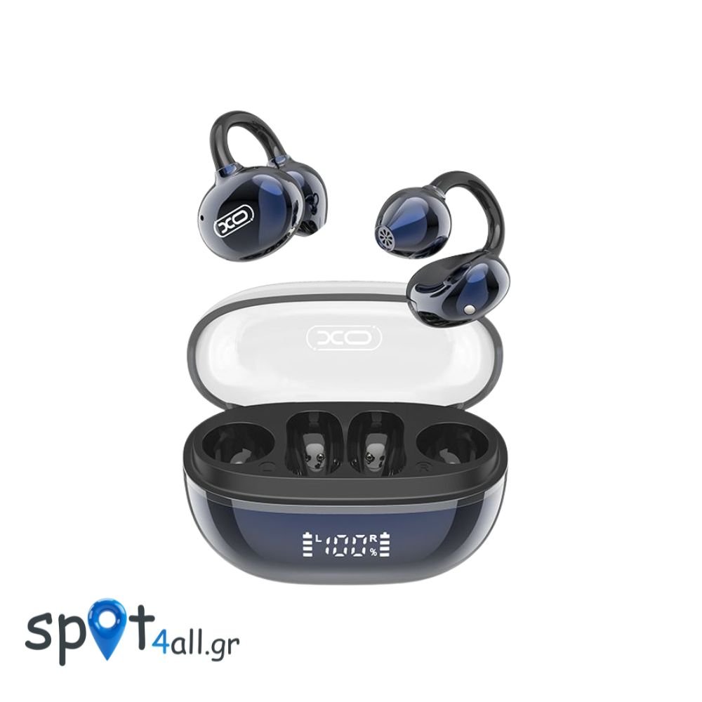 G43 Ακουστικά Bluetooth με Διαφανή Eπιμεταλλωμένο Σχεδιασμό OWS Μπλε