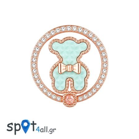 Mobile Ring Bear Strass Aquamarine