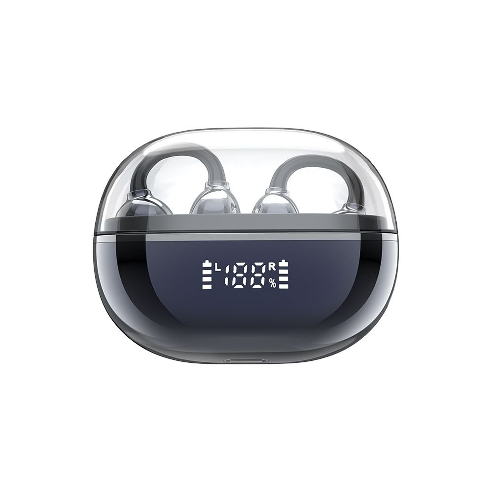 G43 Ακουστικά Bluetooth με Διαφανή Eπιμεταλλωμένο Σχεδιασμό OWS Μπλε - Image 4