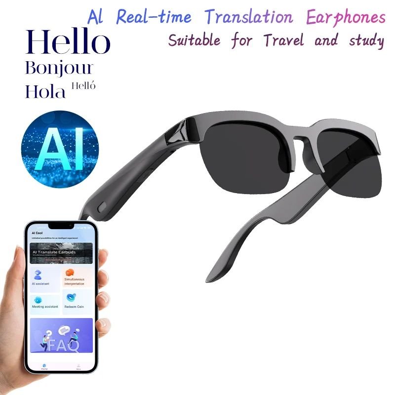 Ai Smart Glasses XG89 – Γυαλιά Ηλίου με Bluetooth & Ai Μετάφραση - Image 6