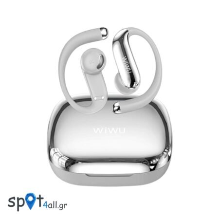 Ai303 Open Ear Ακουστικά Bluetooth με AI Μετάφραση & ENC silver