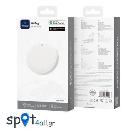 WiWU WT06 Wi-Tag Bluetooth Tracker – Smart Locator για Κλειδιά, Τσάντα & Αποσκευές (Apple Find My & Android)