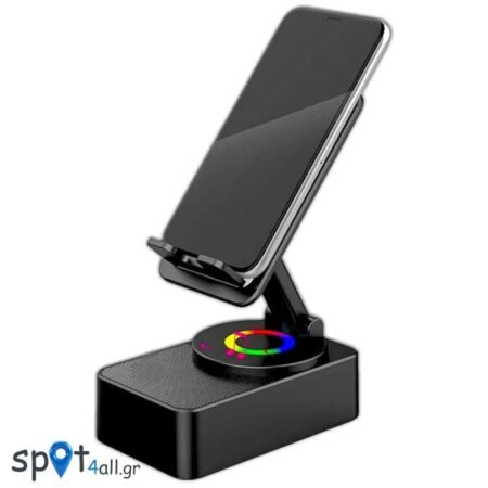 MY-7256 Bluetooth Speaker & Βάση Κινητού με RGB Φωτισμό Retro Style