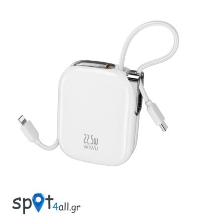 WiWU Sugar Power Bank 10000mAh 22.5W – Λευκό
