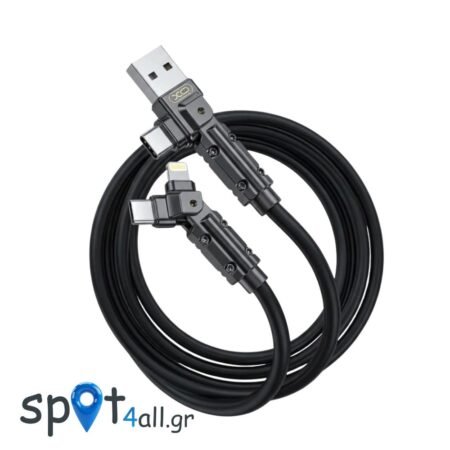 XO NB308 4 in 1 Silicone Cable 60W (Type-C / Lightning / USB)