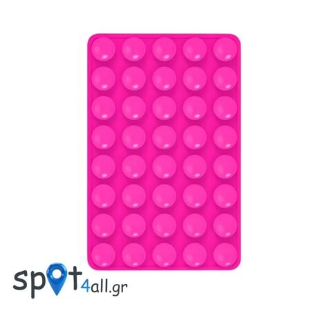 Βεντουζάκια Σιλικόνης Διπλής Όψης για Κινητό (Φούξια Ορθογώνιο 5 × 7 cm ) WE5207