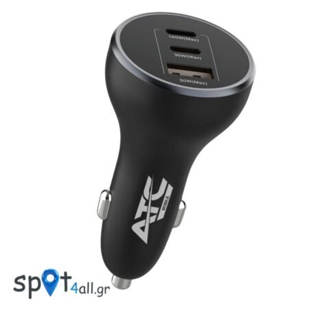 ATC-CA14 Φορτιστής Αυτοκινήτου 160W με USB-A & 2xType-C