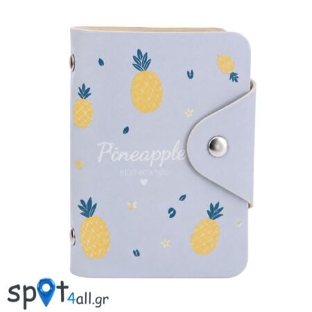 Θήκη Καρτών Fashion με Σχέδια Φρούτων Pineapple