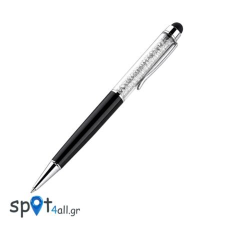 Στυλό Αφής (Stylus Pen) με Κρύσταλλα για Κινητά & Tablet – Μαύρο