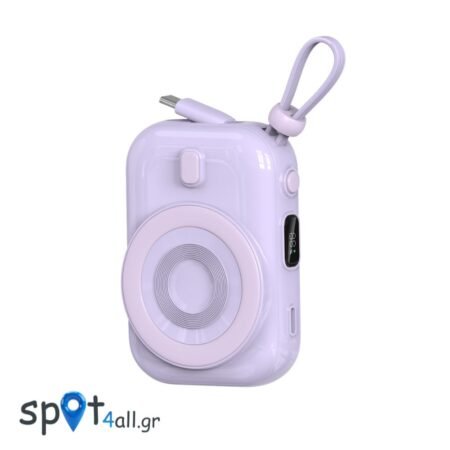 WiWU Wi-P41 Magnetic Power Bank 10000mAh Μώβ