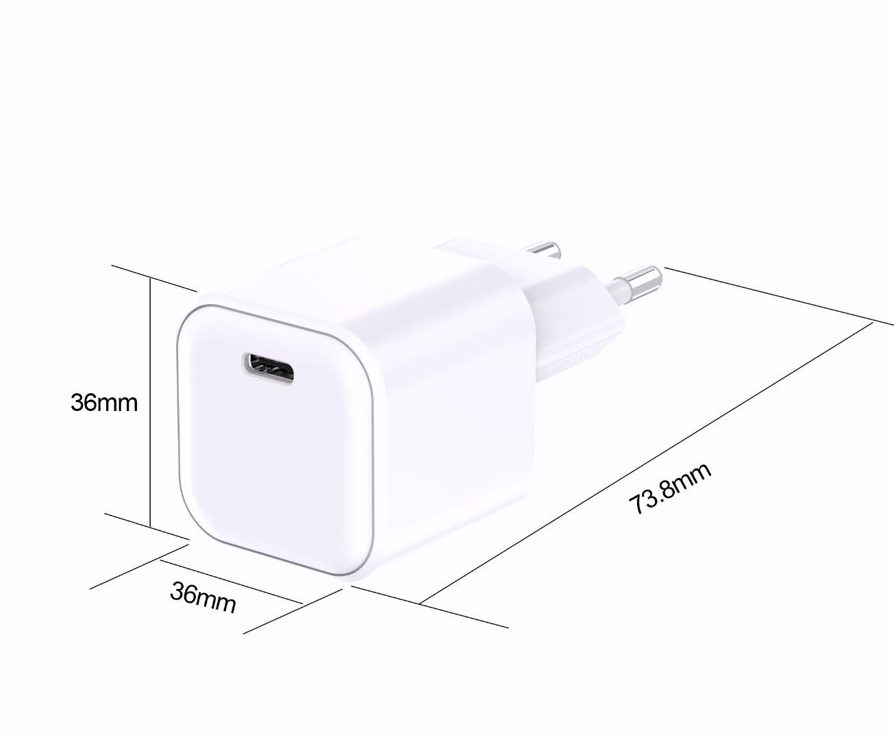 CHF2 Ultra Fast GaN Charger 35w White (Nano) - Image 2