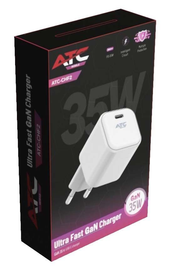 CHF2 Ultra Fast GaN Charger 35w White (Nano) - Image 4