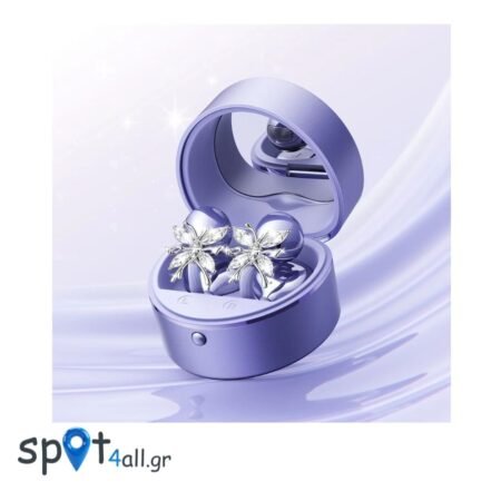 M186 OWS True Wireless Earbuds Bluetooth 6.0 με Διακοσμητικά Κρυστάλλινα Κλιπ-Κόσμημα ΜΩΒ