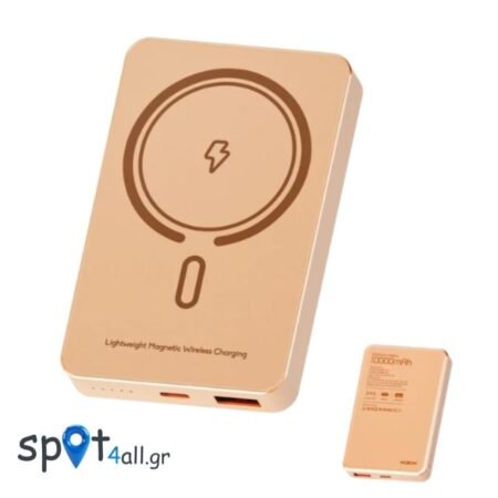MOXOM MX-PB173 Magnetic Power Bank 10.000mAh 22.5W με Ασύρματη Φόρτιση 15W