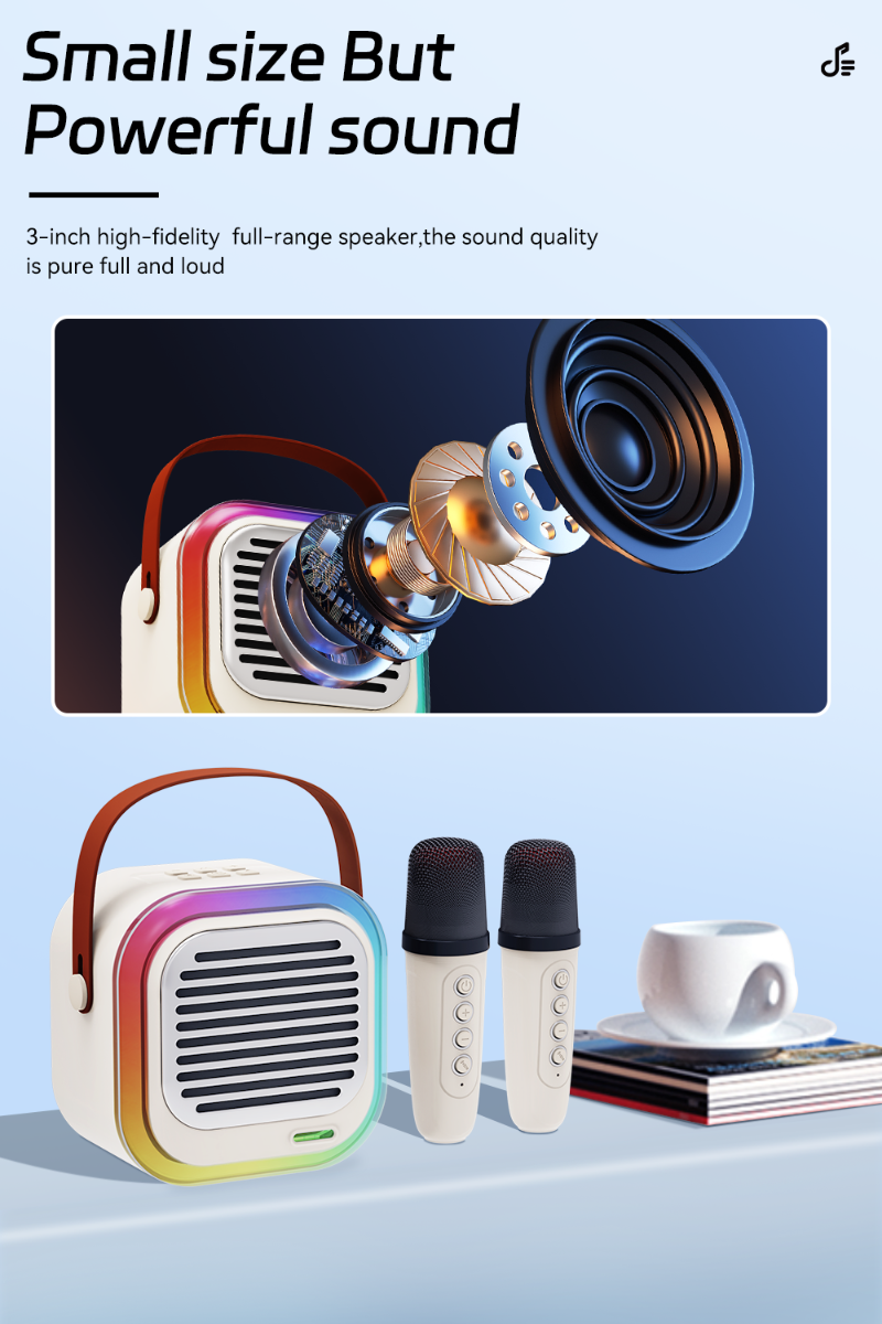ATC12 Ασύρματο Ηχείο Καραόκε 10W RGB - Image 5