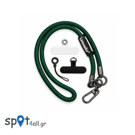 Strap Λαιμού 42.5cm για Κινητό με Μεταλλικό Γάντζο Πράσινο