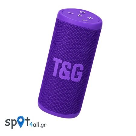 TG488 Φορητό Ασύρματο Ηχείο Bluetooth 5.3 10W με RGB Φωτισμό, USB, microSD & AUX – Μωβ