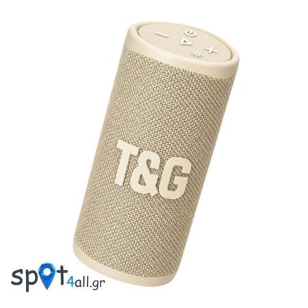 TG488 Φορητό Ασύρματο Ηχείο Bluetooth 5.3 10W με RGB Φωτισμό, USB, microSD & AUX – Μπέζ