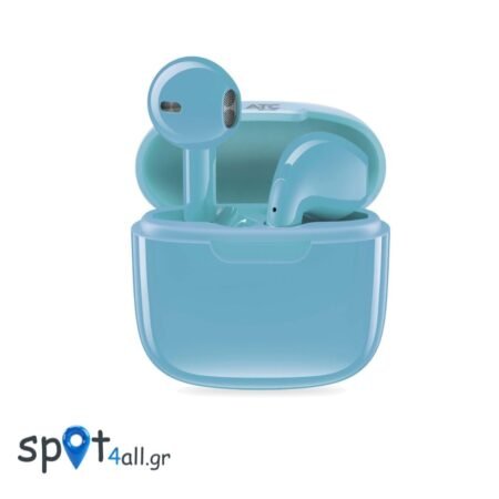 ATC-25 TWS Ασύρματα Ακουστικά Bluetooth Μπλε